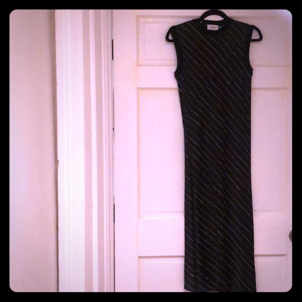 DKNY striped silk dress